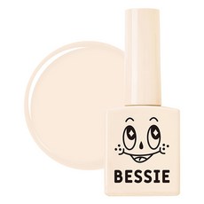 BESSIE 彩色糖漿甲油膠, S01蕾絲米色, 11ml, 1個