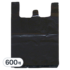 월드크린 손잡이 비닐 봉투 검정, 20L, 600개