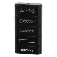 Shachihata 寫吉達 NOTOTO四連環印章 - NOTOTO Join 黑色, 1盒