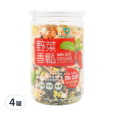 BabyBest 貝比斯特 寶寶香鬆, 兒童營養蔬菜風味, 100%蔬菜, 無鹽, 45g, 4罐