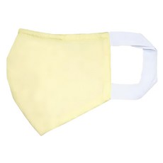 Osun 歐桑生活 台灣製 防疫3D立體三層防水運動透氣布口罩 成人用, 1入, 1片, 鵝黃色