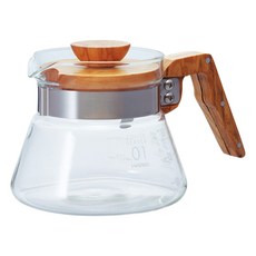 HARIO 好璃奧 V60橄欖木40好握咖啡壺 VCWN-40-OV, 咖啡壺, 400ml, 1個