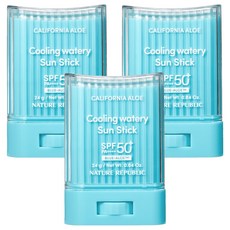 네이처리퍼블릭 캘리포니아 알로에 쿨링 수분 선스틱 SPF50+ PA++++, 24g, 3개