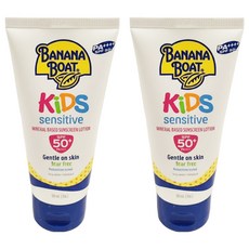 BANANA BOAT 香蕉船 淨護兒童防曬乳液 SPF50+ 防水耐汗 海洋珊瑚友善配方, 90ml, 2條
