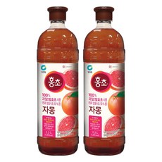 대상 청정원 홍초 자몽, 1.5L, 2개