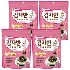 韓味不二 兒童海苔酥，添加7種蔬果海鮮與堅果，40g, 混合口味, 4包