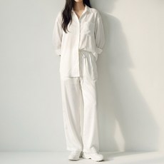 Paperments Riora 翻領襯衫 + 寬褲套裝 13928