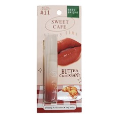 Baby Bright 甜蜜下午茶持久顯色水光潤唇釉 2.8g 滋潤保濕, #11 Butter Croissant, 1件