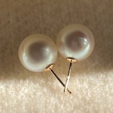 南洋珍珠耳環 4色 12mm
