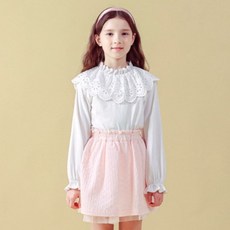 아이러브제이 하르트 레이스 면 티셔츠