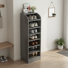 AOTTO 創意傢俱 大容量加深加高窄式鞋架 FT-015GR 26 x 30 x 120cm, 灰色, 8層