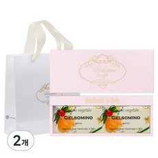 알카미아비누 비누 젤소미노 2p + 선물상자 핑크 + 쇼핑백, 2개