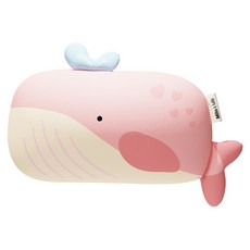 밀로앤개비 애착 동물 미니베개 커버+ 마이크로 솜 세트, 고래 베리