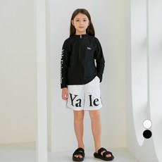 YALE KIDS 兒童字母標誌拉鍊防磨衣上下身套裝 YJCCRUD23093