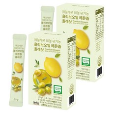 每日橄欖油檸檬飲隨身包 20g 14條入, 280g, 2盒