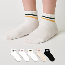 GGRN 兒童休閒中筒運動踝襪5雙組