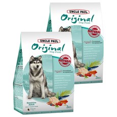 UNCLE PAUL 保羅叔叔 低敏成犬/室內犬 田園生機 乾飼料, 消化道健康, 3kg, 2袋
