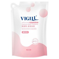 VIGILL 婦潔 益生菌系列 私密沐浴露補充包 敏弱加護 蔓越莓, 180ml, 1包