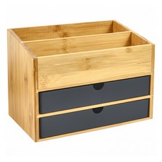 多功能木質收納盒 16 x 25 x 11cm, 原木色, 1組