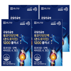 종근당 정품 관절연골엔 뮤코다당단백 콘드로이친 1200 플러스, 60정, 4개
