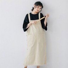 PANG PANG SHOP 鈕扣吊帶孕婦連身裙