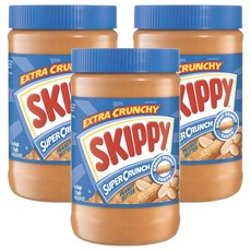 스키피 수퍼크런치 땅콩버터, 1.13kg, 3개