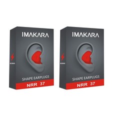 imakara 可變形耳塞 紅色 2入, 2組