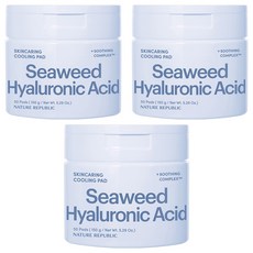 네이처리퍼블릭 스킨케어링 쿨링 패드 150g, 3개, 50매입