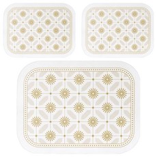 皮革加厚隔熱餐墊, 30 x 40cm, 繪秋 多色, 3個