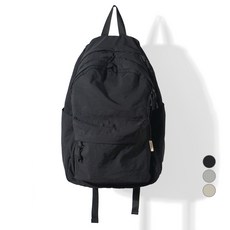 bubilian 男女通用柔軟高級後背包, 黑色