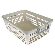 昌信生活 萬用置物籃 2號 PP PS材質, 550 x 389 x 185mm, 灰色大理石紋, 1個