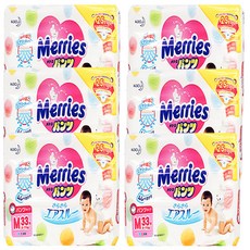 Merries 妙而舒 日本境內版妙兒褲/尿布, M, 198片
