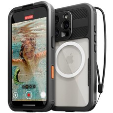 Magsafe全包覆360度防水鎖防水手機殼手機防水包, iPhone 16 Pro, 1個