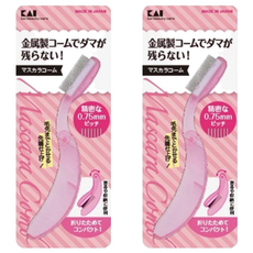 Kai 睫毛膏梳金屬型 KQ3038, 粉色, 2個