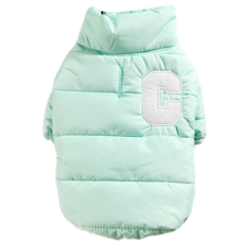 SassyDog 鋪棉外套 防潑水 拉繩洞 韓風C字, 果綠色, 1件