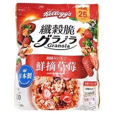 Kellogg's 家樂氏 Granola 纖穀脆 鮮摘草莓, 300g, 1包