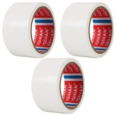 iQIHAN 다다 고점도 강력 면 테이프 50mm x 20m, 흰색, 3개