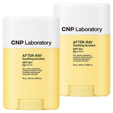 CNP차앤박 애프터 레이 수딩 선스틱 SPF50+ PA++++, 14g, 2개