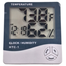 天瓶工坊 電子溫濕度計時器 7.2 x 10 x 2cm 8.2g, HW-736, 1個