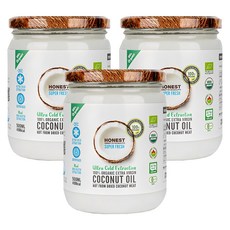 어니스트 유기농 엑스트라버진 코코넛오일, 500ml, 3개