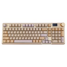 irocks 艾芮克 RGB 熱插拔無線機械鍵盤 原廠保固, IRK85R, 摩卡棕, 莓紅軸