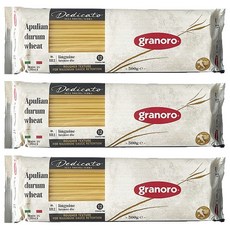 granoro 義大利長型扁麵, 500g, 3個