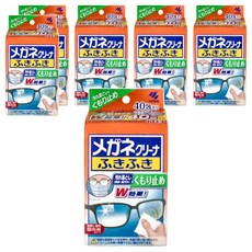 KOBAYASHI 小林製藥 眼鏡擦拭濕巾，40包/盒，獨立包裝，日本製造, 單色, 6盒