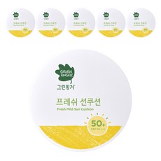 그린핑거 프레쉬 마일드 유아 선쿠션 SPF50+ PA++++, 12g, 6개