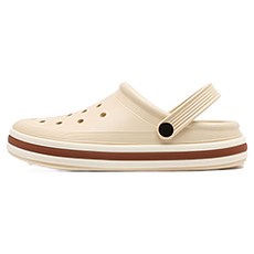 Edelin 條紋鏤空飾品涼拖鞋