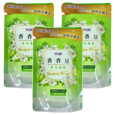 HSAE 漂浮香氛豆 暮光森林，抗菌No.1，芳香持續循環12週，適用於棉、毛料、絲綢、化學纖維, 130g, 3包