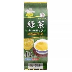 KAORICHAN 宇治森德 綠茶茶包 100%日本國產茶葉, 5g, 40包, 1袋