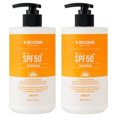 더블유드레스룸 모이스처라이징 선크림 SPF50+ PA++++, 500ml, 2개