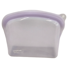 LocknLock 樂扣樂扣 白金矽膠好站密封袋 薰衣草紫 M, 單品, 1個