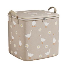 德利生活 鵝鵝鵝 大容量100L防塵防潮衣物整理袋 米黃色, 1個, 1入, 50 x 40 x 50cm